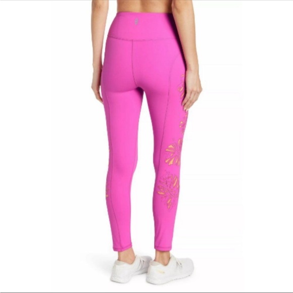 FREE PEOPLE FP MOVEMENT Palm Springs High Waist tropical bloom Leggings Medium - Picture 5 of 9